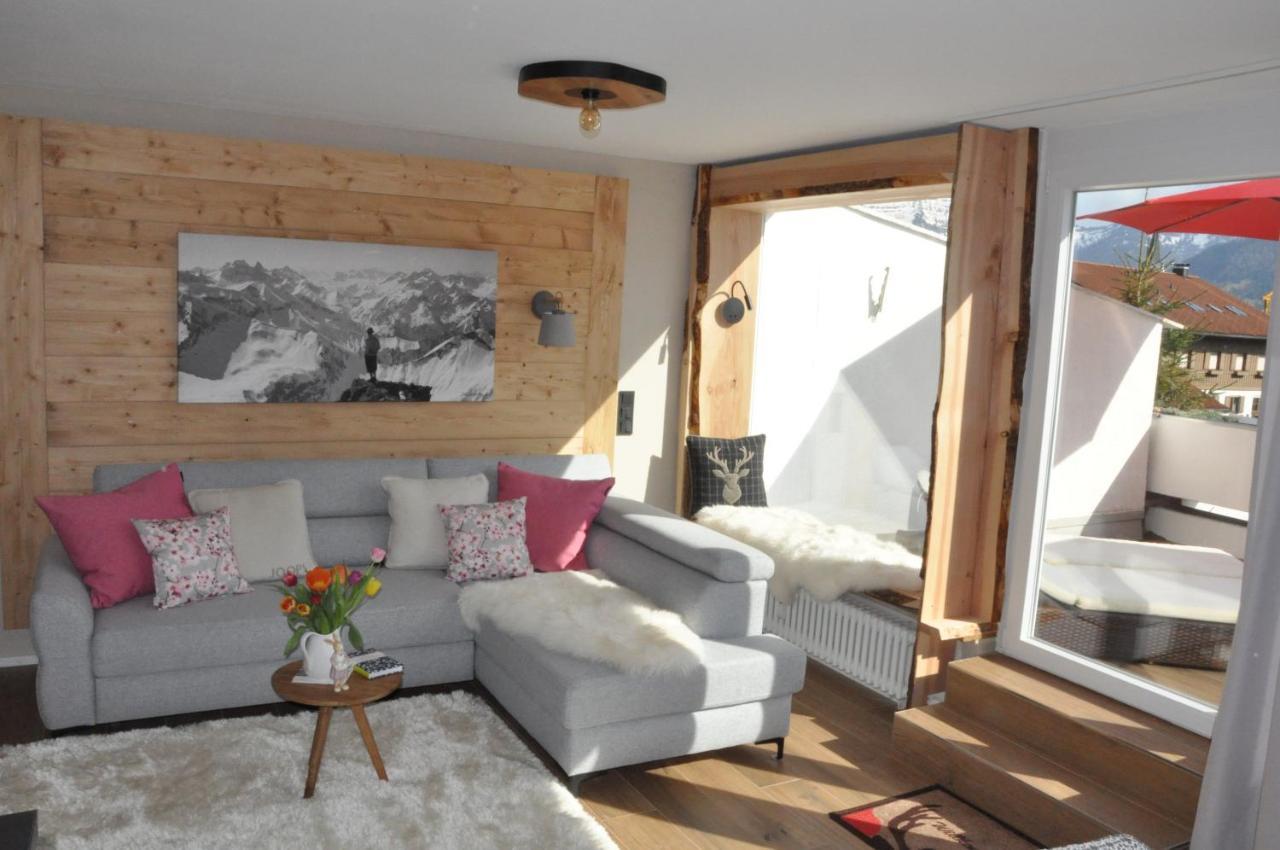 Almi - Alpenglueck Traumhafte Whg.M.20Qm Dachterr. Apartment Oberstaufen Bagian luar foto