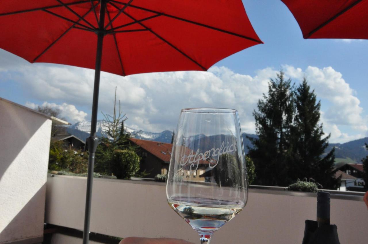 Almi - Alpenglueck Traumhafte Whg.M.20Qm Dachterr. Apartment Oberstaufen Bagian luar foto