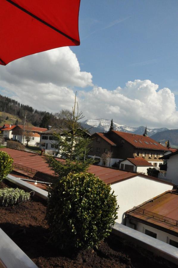 Almi - Alpenglueck Traumhafte Whg.M.20Qm Dachterr. Apartment Oberstaufen Bagian luar foto