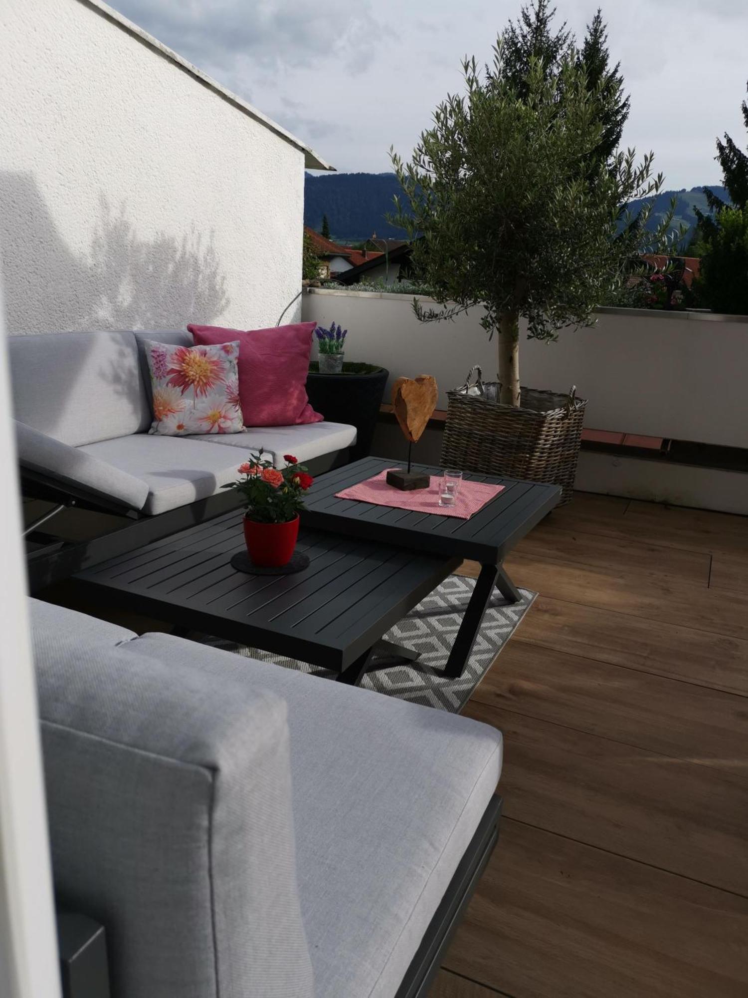 Almi - Alpenglueck Traumhafte Whg.M.20Qm Dachterr. Apartment Oberstaufen Bagian luar foto